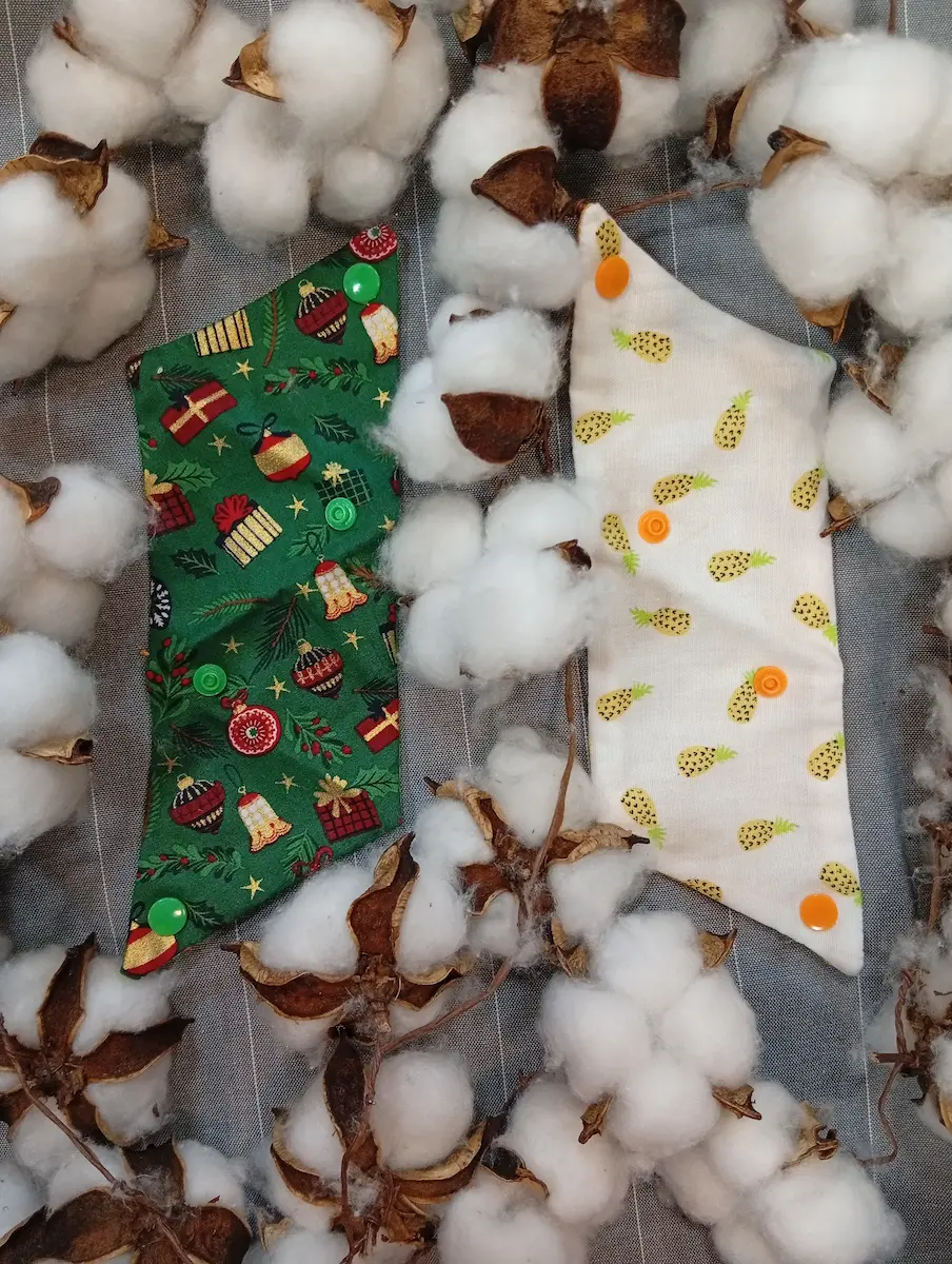 Pochette Origami en Coton Pour Offrir - petit emballage cadeau réutilisable | Cousu Mel Le Havre – Image 2