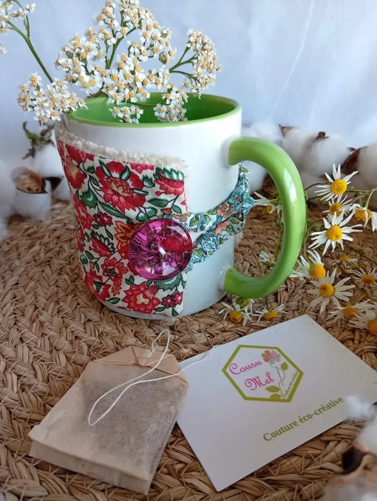 Idée cadeau fête des mères avec le coffret pause détente artisanal Cousu Mel Le Havre.
